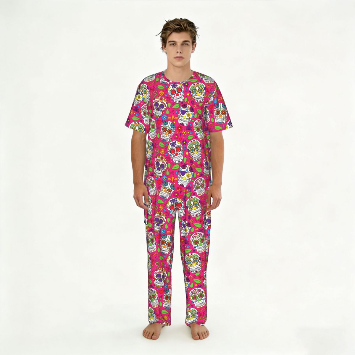 Summer Days Clothing - Men Pajamas Suit Short Sleeved Long