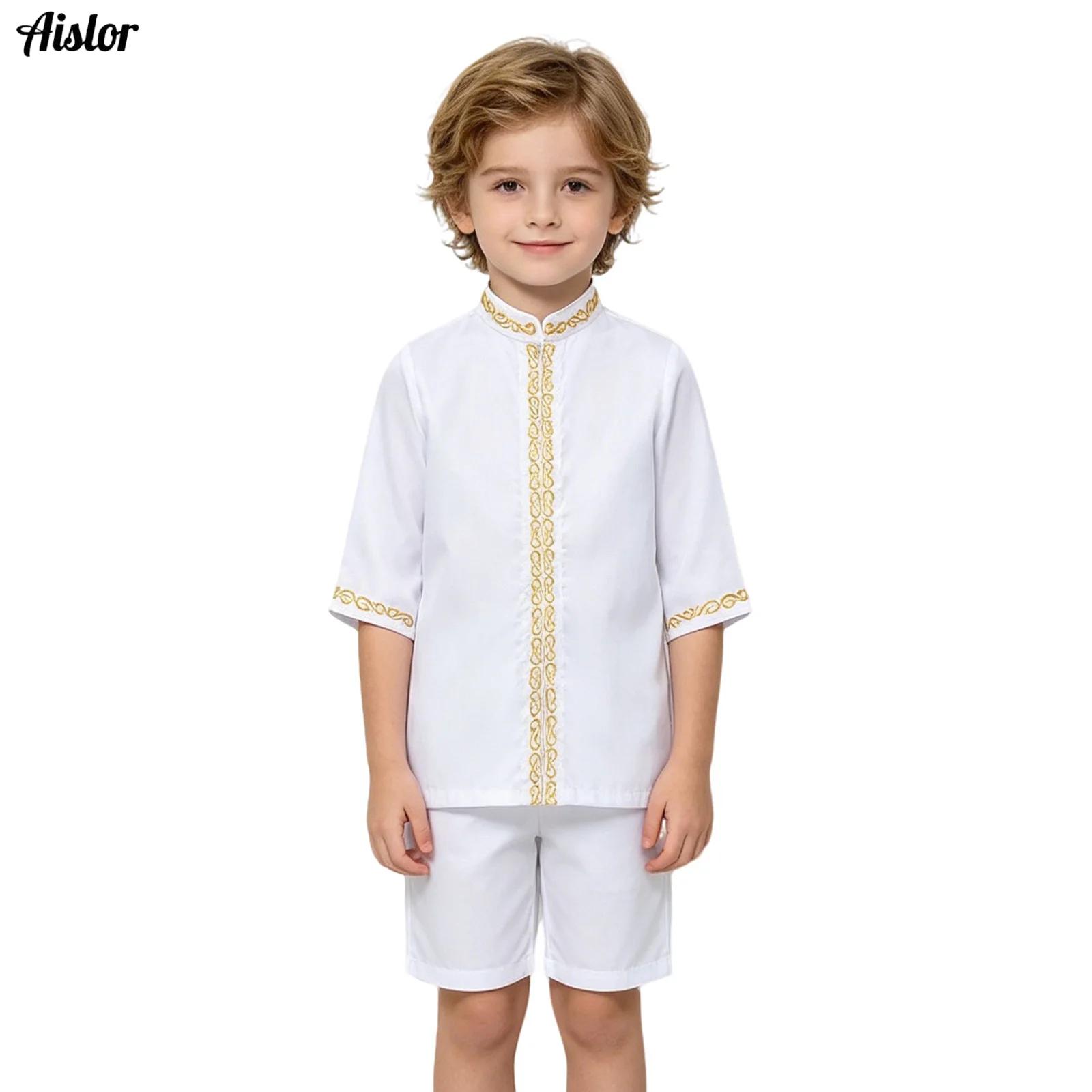 Crew Clothing Summer Jacket - Complete Kaftan Boys Suit African Ethnic
