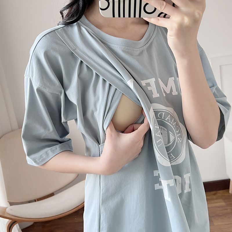 Nursing Dress Pregnant Breastf - огляд і ціна Summer Clothing Us
