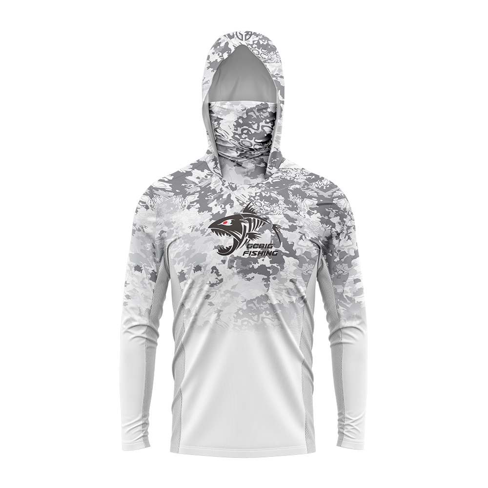 UPF50+ Hooded Fishing Shirt Bu - огляд і ціна Summer Clothing Mens