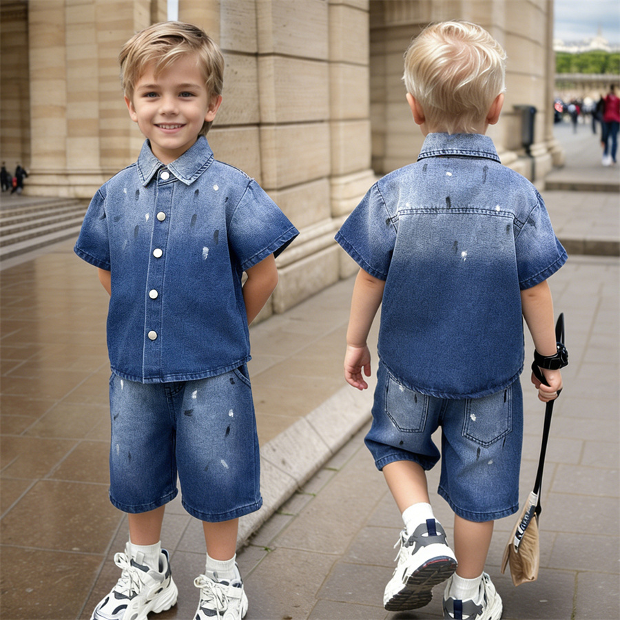 Fashion Children Summer Denim  - огляд і ціна Summer Clothing Drawing For Kids