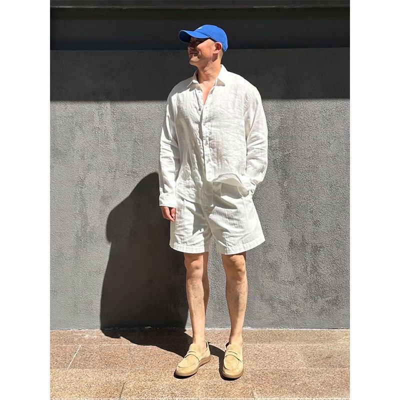 Light Luxury Men's Linen Sun P - огляд і ціна Linen Shorts Men