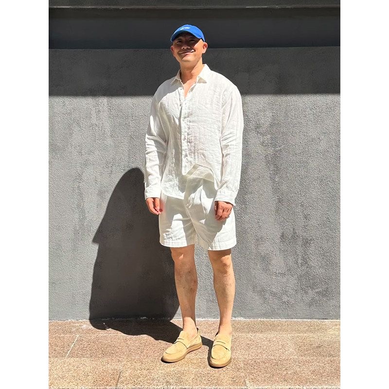 Light Luxury Men's Linen Sun P - огляд і ціна Linen Shorts Men