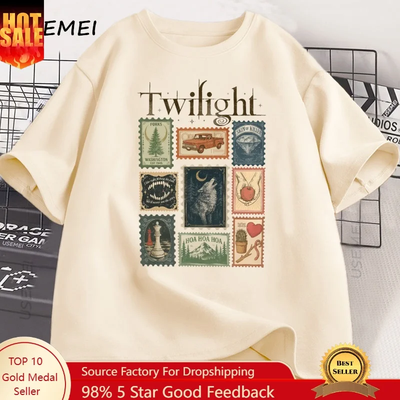 Vintage Twilight Forks T-shirt - огляд і ціна Summer Clothing Aesthetic