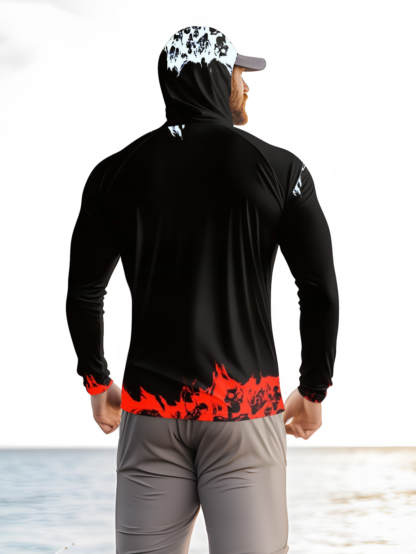 Men Hood Fishing Shirt long sl - огляд і ціна Rash Guard Long Sleeve