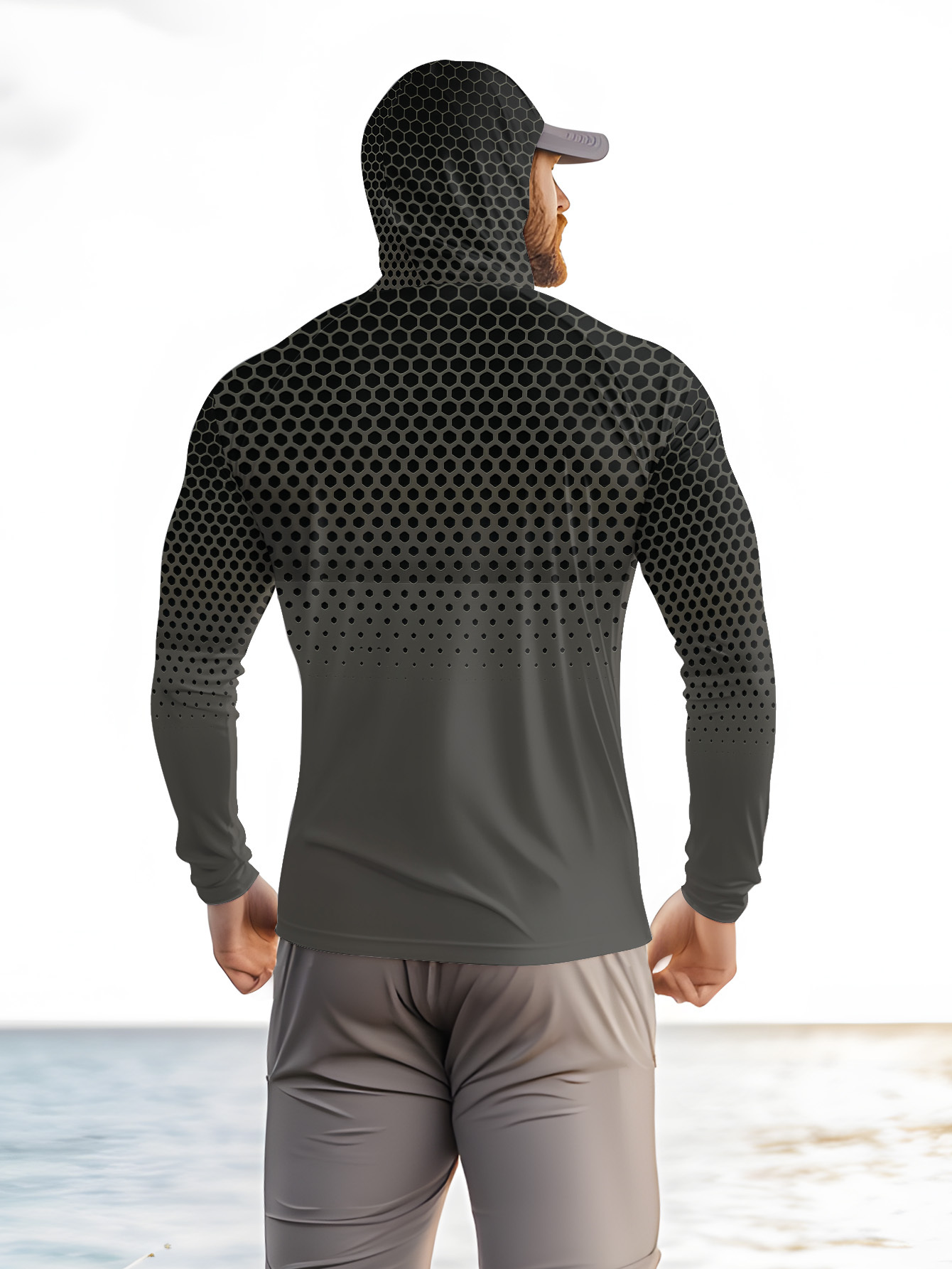 Men Summer UPF50+ Fishing Hood - огляд і ціна Summer Clothing Mens