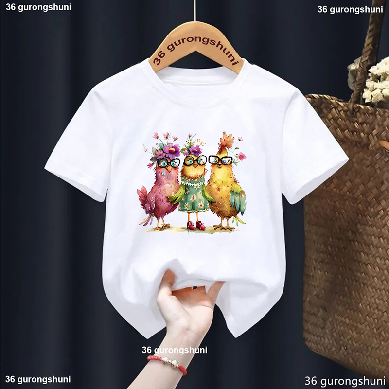 Lovely Chicken Flowers Printed - огляд і ціна Summer Loving Kids Clothing