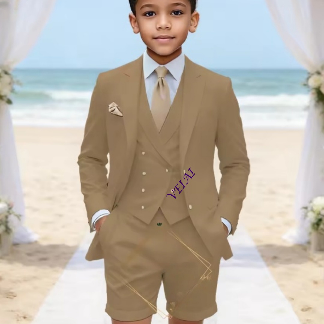 Boys' Custom Classic 3-Piece L - огляд і ціна Linen Shorts Men