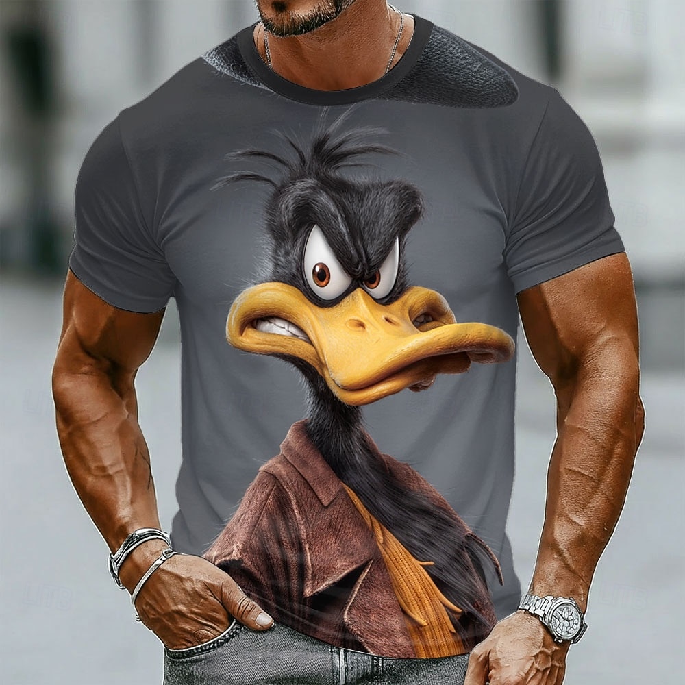 Funny 3D Grumpy Black Duck in  - огляд і ціна Crew Clothing Summer Jacket