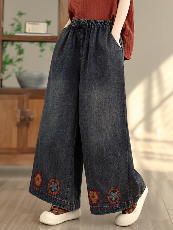 Retro Washed Embroidered Strai - огляд і ціна Summer Clothing Label