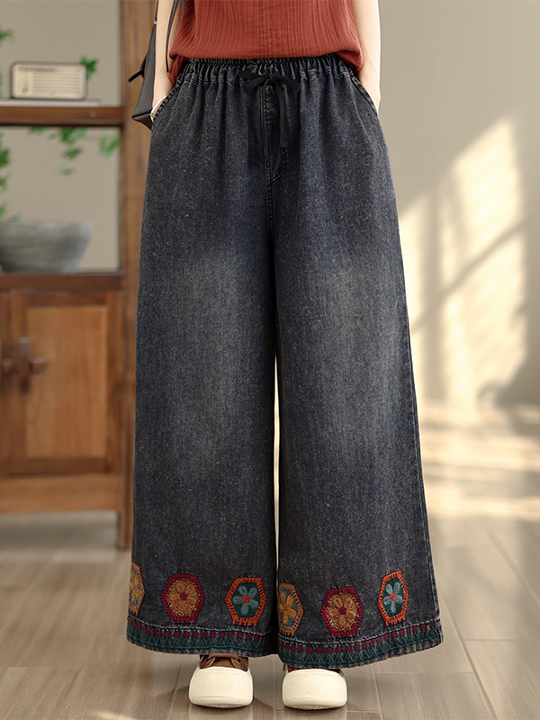 Retro Washed Embroidered Strai - огляд і ціна Summer Clothing Label