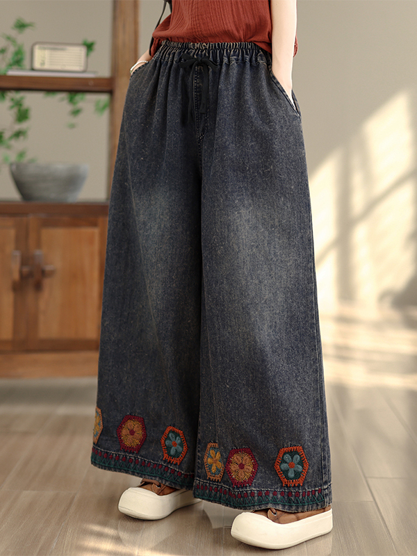 Retro Washed Embroidered Strai - огляд і ціна Summer Clothing Label