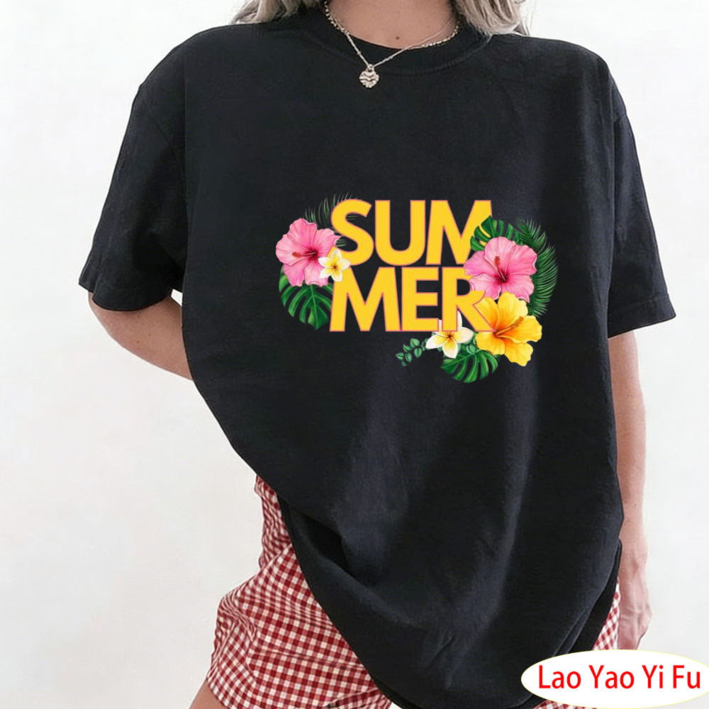 Summer Tropical Floral T-Shirt - огляд і ціна Summer Clothing Resort